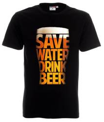 тениска Safe water drink beer 