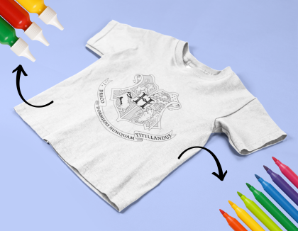  Harry Potter Hogwarts тениска за оцветяване