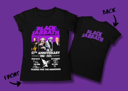 Black Sabbath - 57th Anniversary -дамска тениска