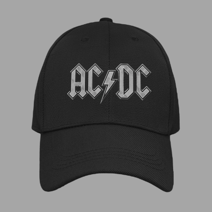 AC DC шапка със закопчалка и козирка - метъл