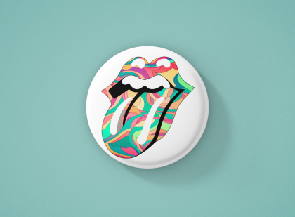 The Rolling Stones  Метална значка бадж