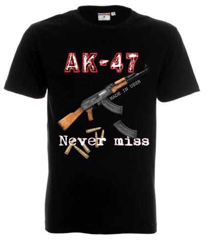 черна - тениска Калашник  - AK47