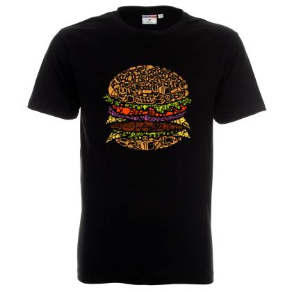 черна тениска Хамбургер ( Hamburger )