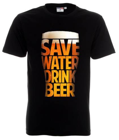 тениска Safe water drink beer 