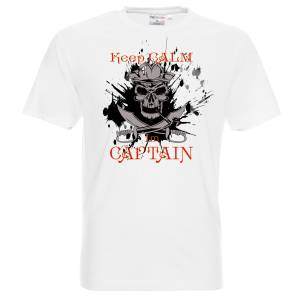 тениска Keep calm Im Captain - памук