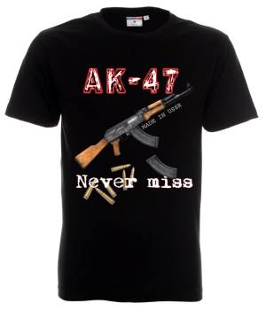 черна - тениска Калашник  - AK47