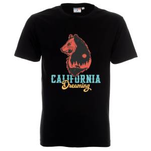 черна тениска California Bear 
