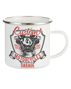 Мото метално канче Custom Motorcycles Garage